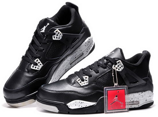 Air Jordan Retro 4 Black White Wholesale
